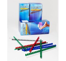 Пружины для переплета пластиковые Office Kit d=6мм 16-30лист A4 черный (100шт) BP2000