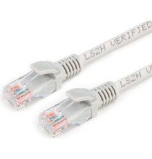 Cablexpert Патч-корд LSZH медный UTP кат.5e, 20м, литой, многожильный (серый) [PP30-20M]