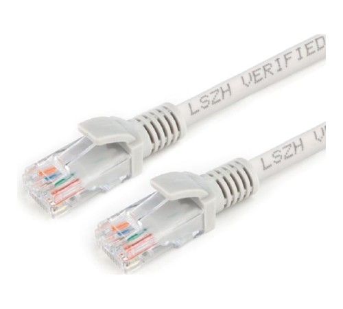 Cablexpert Патч-корд LSZH медный UTP кат.5e, 20м, литой, многожильный (серый) [PP30-20M]