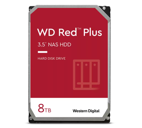 Жесткий диск Western Digital Red Plus NAS HDD 3.5" SATA 8Tb, 5640RPM, 256MB buffer, CMR, WD80EFPX, 1 year (WD80EFPX) Жесткий диск Western Digital Red Plus NAS HDD 3.5" SATA 8Tb, 5640RPM, 256MB buffer, CMR, WD80EFPX, 1 year (WD80EFPX)