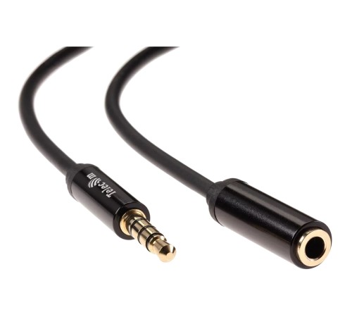 Кабель удлинит 3.5 Jack (M) - 3.5 Jack (F), 1.5м Telecom PRO <TAV7179M-1.5M> VCOM Кабель-переходник Telecom Jack 3.5 mm M/Jack 3.5 mm F (TAV7179M-1.5M)