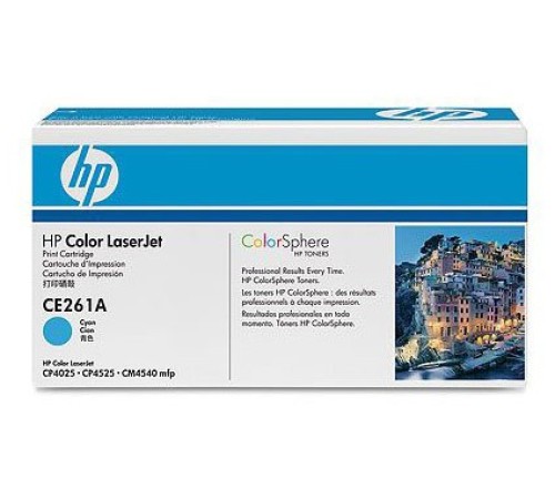 Картридж лазерный HP 648A CE261A голубой (11000стр.) для HP CLJ CP4525
