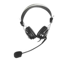 Наушники с микрофоном A4Tech HS-7P черный 2.5м накладные оголовье