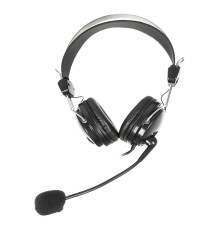 Наушники с микрофоном A4Tech HS-7P черный 2.5м накладные оголовье