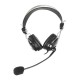 Наушники с микрофоном A4Tech HS-7P черный 2.5м накладные оголовье