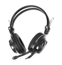 Наушники с микрофоном A4Tech HS-28 черный 2.2м накладные оголовье (HS-28 (BLACK))