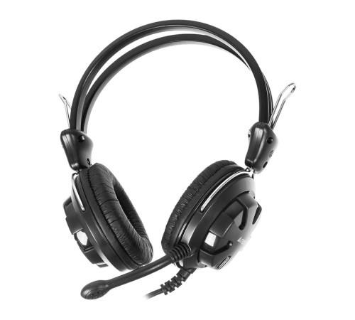 Наушники с микрофоном A4Tech HS-28 черный 2.2м накладные оголовье (HS-28 (BLACK))