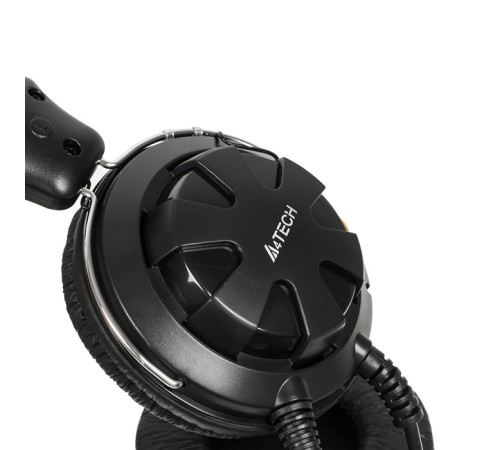 Наушники с микрофоном A4Tech HS-28 черный 2.2м накладные оголовье (HS-28 (BLACK))