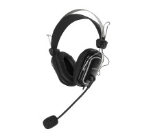 Наушники с микрофоном A4Tech HS-50 черный 2.4м мониторные оголовье