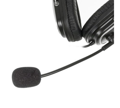 Наушники с микрофоном A4Tech HS-50 черный 2.4м мониторные оголовье Наушники с микрофоном A4Tech HS-50 черный 2.4м мониторные оголовье