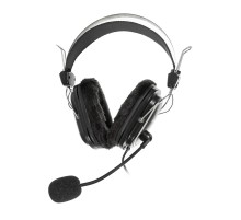 Наушники с микрофоном A4Tech HS-60 черный 2.4м мониторные оголовье