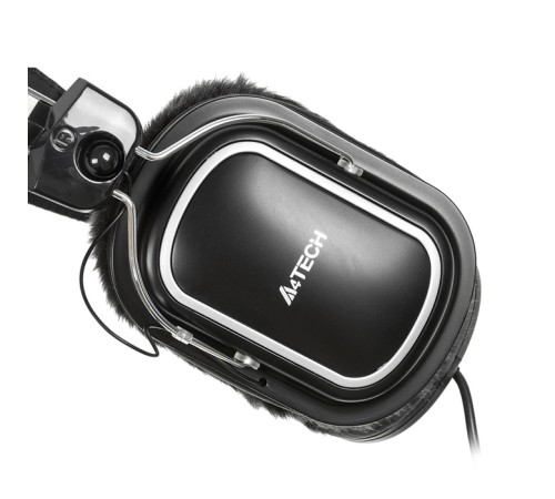Наушники с микрофоном A4Tech HS-60 черный 2.4м мониторные оголовье Наушники с микрофоном A4Tech HS-60 черный 2.4м мониторные оголовье