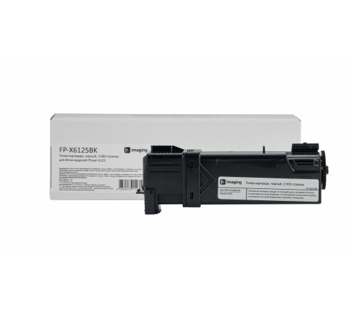 Тонер-картридж F+ imaging, черный, 2 000 страниц, для Xerox моделей Phaser 6125 (аналог 106R01338), FP-X6125BK