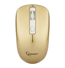 Мышь беспров. Gembird MUSW-400-G, 2.4ГГц, роз/золот, бесшум клик, 4кн, 1600DPI, блистер