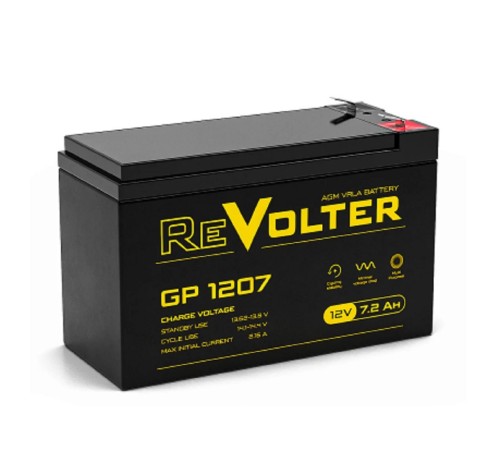Revolter Аккумулятор GP 1207 (12B/7.2Ач) Revolter Аккумулятор GP 1207 (12B/7.2Ач)