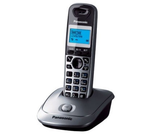 Р/Телефон Dect Panasonic KX-TG2511RUM серый металлик/черный АОН
