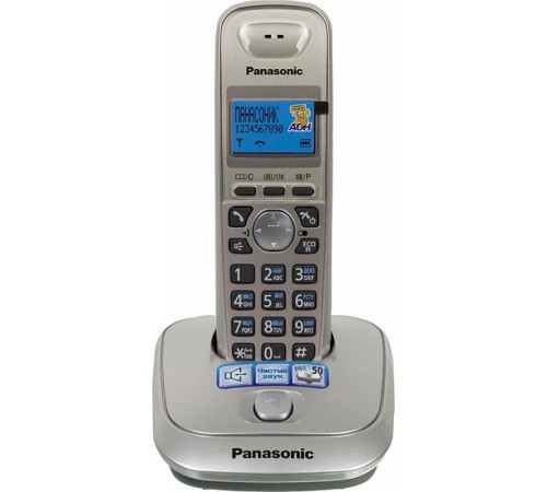 Р/Телефон Dect Panasonic KX-TG2511RUN платиновый/черный АОН Р/Телефон Dect Panasonic KX-TG2511RUN платиновый/черный АОН