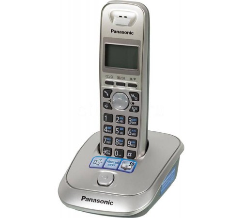 Р/Телефон Dect Panasonic KX-TG2511RUN платиновый/черный АОН Р/Телефон Dect Panasonic KX-TG2511RUN платиновый/черный АОН