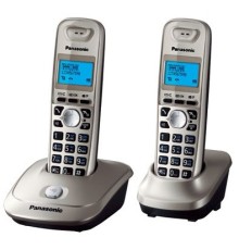 Р/Телефон Dect Panasonic KX-TG2512RUN платиновый (труб. в компл.:2шт) АОН