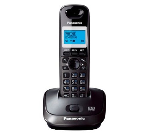 Р/Телефон Dect Panasonic KX-TG2521RUT темно-серый металлик автооветчик АОН