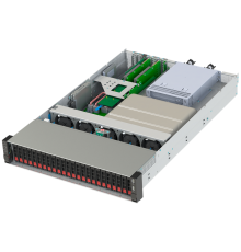 Сервер НТ "Яхонт-УВМ Б41"(НИКА.466533.347) 2U Rack, 4хЭльбрус 8СВ, 16х16GB DDR4 ECC, 1хSATA SSD 960GB, 1хSAS HDD 2.4TB, RAID with bat., 3x1G, AMD Radeon R7 240, 1хBMC, Eth 2х1Gbe RJ45, БП (1+1) 1600W, Rails. (HT-Б41-01)