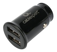 Cablexpert Автомобильное зарядное устройство 12Вт, 2.4А, 2xUSB, черный, пакет (MP3A-UC-CAR21)