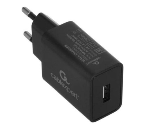 Cablexpert Зарядное устройство 5Вт, 1А, 1xUSB, черный, пакет (MP3A-PC-21) Cablexpert Зарядное устройство 5Вт, 1А, 1xUSB, черный, пакет (MP3A-PC-21)