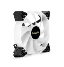 Exegate EX295968RUS Вентилятор 12В DC с подсветкой ExeGate EX12025H3P4PYH-PWM.ARGB (120x120x25 мм, Hydraulic bearing (гидродинамический), 5V ARGB 3pin, 4pin PWM, 1200RPM, ARGB подсветка, 26dBA)
