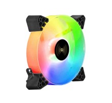 Exegate EX295972RUS Вентилятор 12В DC с подсветкой ExeGate EX12025H6PYH-PWM.ARGB (120x120x25 мм, Hydraulic bearing (гидродинамический), 6pin, 1200RPM, ARGB подсветка, 33dBA)