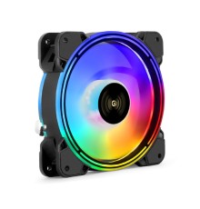 Exegate EX295963RUS Вентилятор 12В DC с подсветкой ExeGate EX12025HM3PM.FRGB.7O5CSU (120x120x25 мм, Hydraulic bearing (гидродинамический), 3pin+Molex, FRGB подсветка, 24dBA)