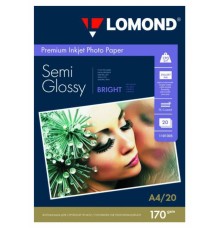 Бумага Lomond 1101305 A4/170г/м2/20л./белый полуглянцевое для струйной печати