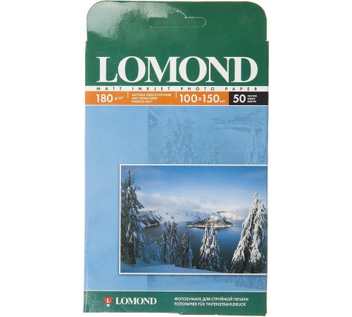 Фотобумага Lomond 0102063 10x15/180г/м2/50л./белый матовое для струйной печати Фотобумага Lomond 0102063 10x15/180г/м2/50л./белый матовое для струйной печати