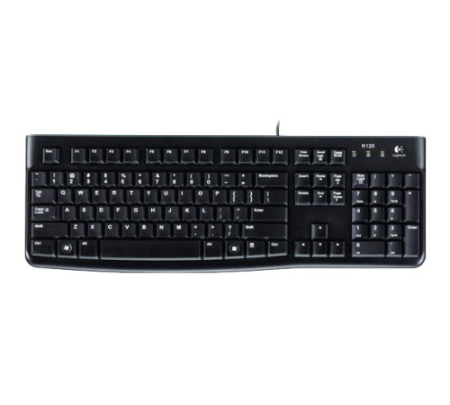 Клавиатура Logitech K120 EER черный USB Клавиатура Logitech K120 EER черный USB