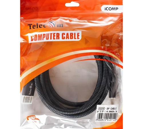 Кабель соединительный DP-DP 1.4V 8K@60Hz  3м, Telecom Pro <TCG750-3M> VCOM Кабель Telecom DisplayPort (m)/DisplayPort (m) - 3 м (TCG750-3M)