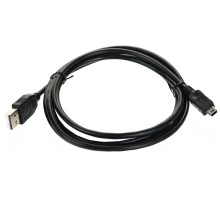 Кабель USB 2.0 A-->mini-B 5P (1,8м) чёрный TELECOM <TC6911BK-1.8M> VCOM Telecom USB 2.0 Type-AM - miniUSB 1.8м (TC6911BK-1.8M)