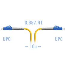 Патчкорд оптический LC/UPC SM G.657.A1 10 метров