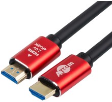 Кабель HDMI 30 m (Red/Gold, в пакете)  VER 2.0 ATcom HDMI 2.0 (m) - HDMI 2.0 (m) 30 м (AT5947)