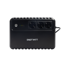 Источник бесперебойного питания SMARTWATT линейно-интерактивный, 1000/600 ВА/Вт, напольный, LED индикация, Shuko CEE7/4 - 3 шт.