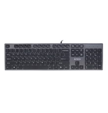 Клавиатура A4Tech KV-300H серый/черный USB slim