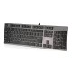 Клавиатура A4Tech KV-300H серый/черный USB slim