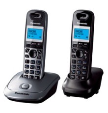 Р/Телефон Dect Panasonic KX-TG2512RU1 серый металлик (труб. в компл.:2шт) АОН