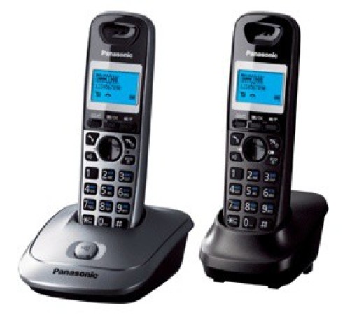 Р/Телефон Dect Panasonic KX-TG2512RU1 серый металлик (труб. в компл.:2шт) АОН Р/Телефон Dect Panasonic KX-TG2512RU1 серый металлик (труб. в компл.:2шт) АОН