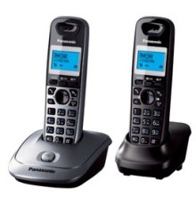 Р/Телефон Dect Panasonic KX-TG2512RU2 титан (труб. в компл.:2шт) АОН