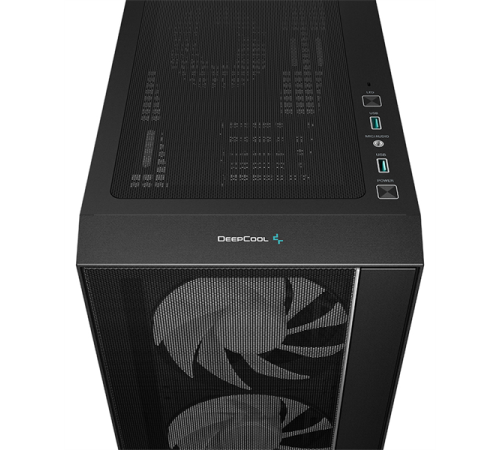 Корпус Deepcool MATREXX 55 MESH V4 без БП, боковое окно (закаленное стекло), 3xARGB LED 140мм вентилятора спереди, 1xARGB LED 120мм вентилятор сзади, черный, ATX (MATREXX 55 MESH V4)