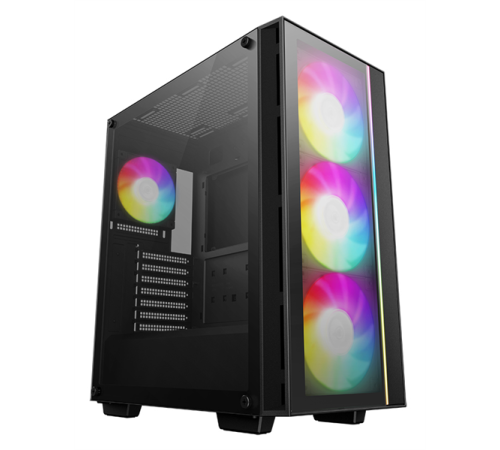 Копрус Deepcool MATREXX 55 V4 без БП, боковое окно (закаленное стекло), 3xARGB LED 140мм вентилятора спереди, 1xARGB LED 120мм вентилятор сзади, черный, ATX (MATREXX 55 V4)