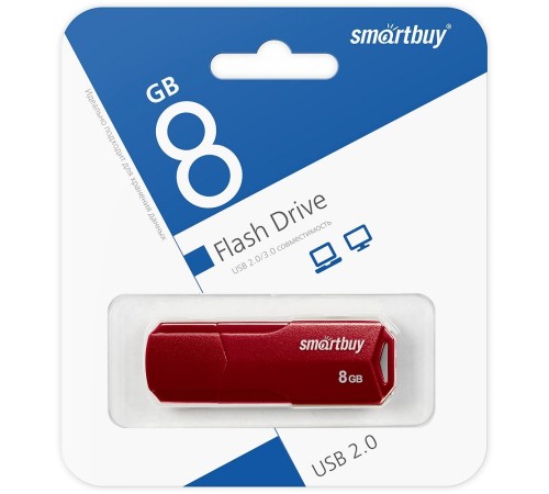 Smartbuy USB Drive 8GB CLUE Burgundy (SB8GBCLU-BG) UFD 2.0 Smartbuy USB Drive 8GB CLUE Burgundy (SB8GBCLU-BG) UFD 2.0