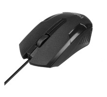 Мышь ExeGate SH-9025L (USB, оптическая, 1000dpi, 3D, 3 кнопки и колесо прокрутки, длина кабеля 2м, черная, RTL)