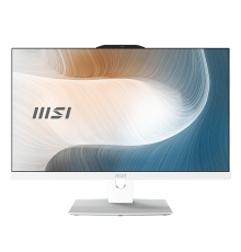 MSI Modern AM242P 1M AiO 23,8" FHD (1920x1080)IPS AG Non-touch, Core i3-100U (1.2GHz), 8Gb DDR5(1*8GB), 512GB SSD M.2, Intel UHD, WiFi, BT, camera, WirelessKB&mouse Eng/Rus, No OS,1y,White