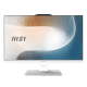 MSI Modern AM242P 1M AiO 23,8" FHD (1920x1080)IPS AG Non-touch, Core i3-100U (1.2GHz), 8Gb DDR5(1*8GB), 512GB SSD M.2, Intel UHD, WiFi, BT, camera, WirelessKB&mouse Eng/Rus, No OS,1y,White