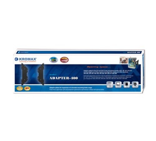 Кронштейн-адаптер для телевизора Kromax ADAPTER-400 черный 20"-45" макс.35кг настенный фиксированный Кронштейн-адаптер для телевизора Kromax ADAPTER-400 черный 20"-45" макс.35кг настенный фиксированный